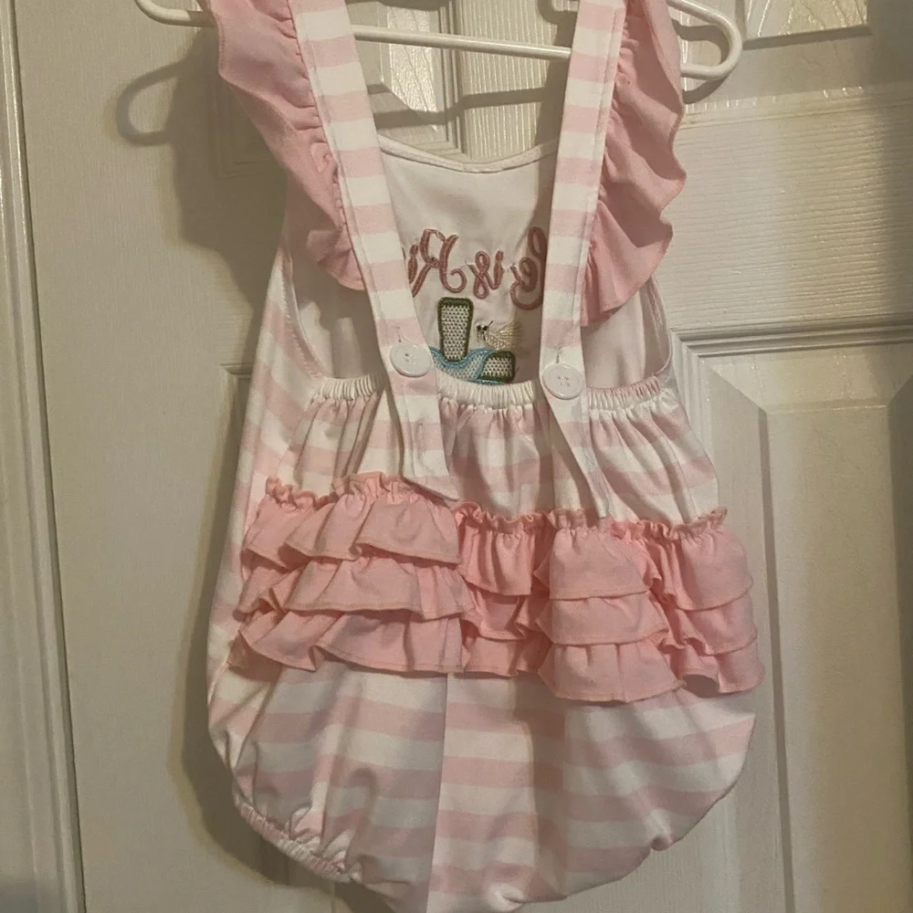 He is Risen Ruffle Butt Romper